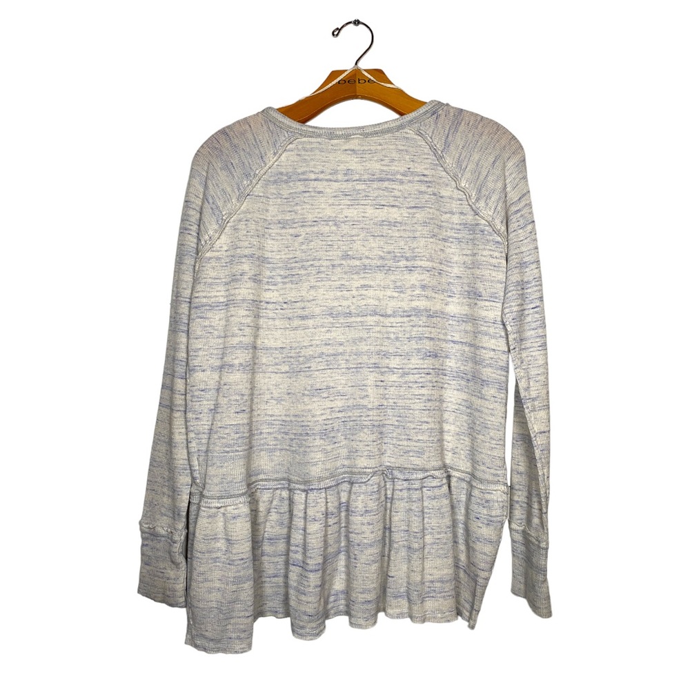 Free People Heathered Gray Long Sleeve Tee - Picture 7 of 13